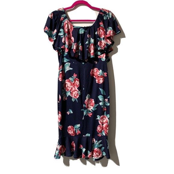 Kimi + Kai Women's Kathryn Maternity Dress Size S Flounce Hidden Nursing Panels - Picture 9 of 10